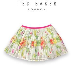 Baker by Ted Baker Girls Floral Pleated Skirt